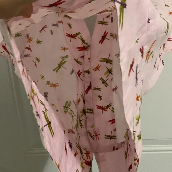 Liz Claiborne dragonfly linen top - Picture 7 of 8